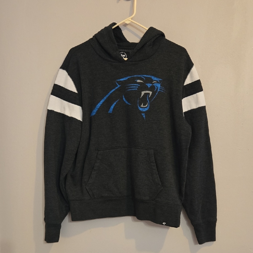 47 NFL Carolina Panthers Sweashirt Hoodie Mens Medium